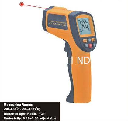 Porcelana 900℃ Gun Type Digital Portable Laser Infrared Thermometer Hygro Thermometer IR900 proveedor