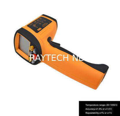 Temperature range -30 ~ 1650℃  Safe Non contact Laser Infrared Thermometer IR1651 proveedor