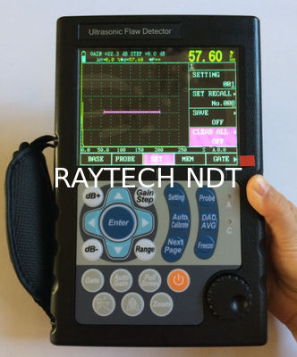Digital Portable Ultrasonic Flaw Detector, gain 0~130dB,0.2~20Mhz frequency, 0~10000mm proveedor