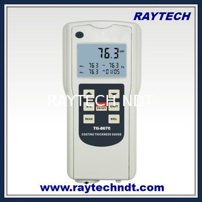 Statistical Type Coating Thickness Gauge, Dry film Thickness Meter, NDT Paint Tester TG-8670/S proveedor